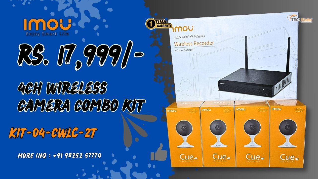 Imou KIT-04-CWLC-2T 4Ch WiFi Cube Camera Combo Kit