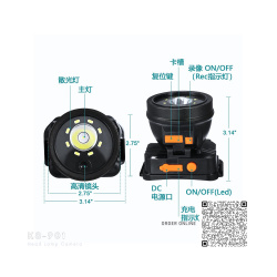 KS-901 LED Head Lamp Search Light Built in Audio Video Camera Recorder